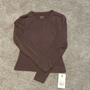 Womens Best Brown Long Sleeve Top